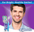 Folding Travel Toothbrush with Built-in Cover (6 Total, 3 Sets of 2), Soft Bristles, Tongue Cleaner for Travel,