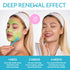 Jelly Mask for Facials Peel-Off - 10 Set Pack Hydrating & Calming Jelly Face Mask Powder Variety Kit with Spatula