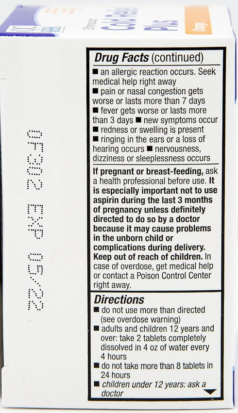 Quality Choice Cold Medicine, Effervescent Cold Relief Plus Orange, Pain Reliever & Fever Reducer, 20 Count Flavored