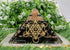 Large Orgone Pyramid of Shungite Stones, Metatron Cube Orgonite Pyramid for Positive Energy
