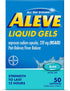 Aleve Liquid Gels, Naproxen Sodium for Pain Relief - 50 Count