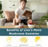 Gummies 90 Gummies 90 Gummys Organic Lion's Mane Mushroom | Servings | Brain Health, Focus, Clarity, & Memory Mushroom