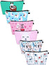 SATINIOR 6 Pcs Llama Makeup Bags, 8.7 x 5.3 Inch Alpaca Cosmetic Pouch, Cartoon Pattern Toiletry Organizer