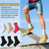 Geyoga 7 Pairs Ankle Compression Socks - Foot and Heel Pain Relief Compression Foot Sleeves for Arch Support for Men