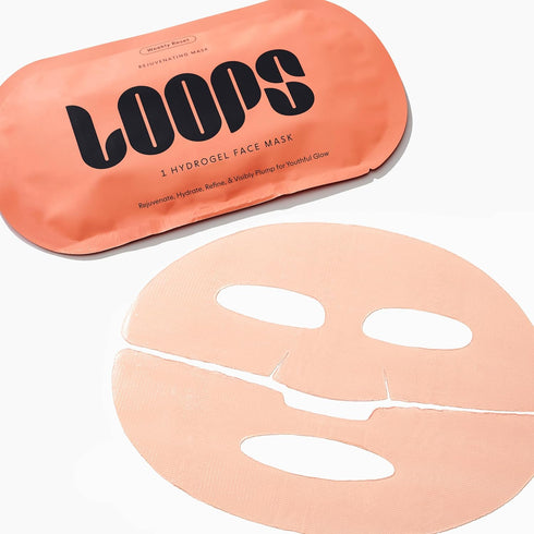 LOOPS WEEKLY RESET | 5 Pc Rejuvenating Hydrogel Face Mask Kit, Hydrate, Refine, and Visibly Plump for Youthful Glow