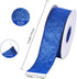 Blue Glitter Wired Ribbon, 1-1/2 Inch, 10 Yard for Christmas Tree Wreath Decoration and Gift Wrapping