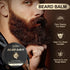 POP MODERN.C Beard Grooming Kit - 6pcs Beard Wash Shampoo, Beard Oil, Beard Balm, Comb, Brush, Scissors, Best Gift for