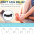 Toe Separators for Functional Fitness Athletes - Toe Straighteners for Foot Pain Relief, Plantar Fasciitis, Dark Black-A