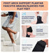 HiRui Arch Support Braces (Pair) - Adjustable Wraps with Gel Pads for Plantar Fasciitis Relief (Black)
