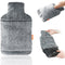 samply Hot Water Bottle with Soft Thick Faux Fur Cover and Hand