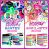 Teenitor Elastic Hair Ties, Hair Accessories for Girls, Colorful Baby Elastic Hair Bands Set with Clips