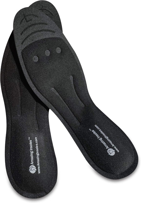 Liquid Orthotic Shoe Insoles - Massaging Foot Pain Relief and Arch Support - Shock Absorbing for Plantar Fasciitis -
