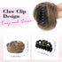REECHO 2 PCS Mini Claw Clip, Messy & Cat Ears Hair Bun Extensions, Wig Accessory Updo Hairpieces for Women