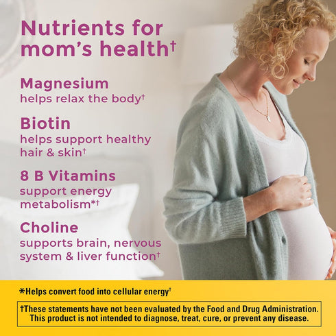 Nature Made Prenatal Vitamin Softgels + Choline - 60 Prenatal Vitamins & 60 Choline Capsules for Women
