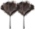 Feather Duster-Genuine Ostrich Feathers,Anti-Static,Reusable Eco-Friendly Handheld Cleaning for Keyboard,Home,Car,Office(17Inch,2Pack)