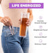 SkinnyStix Energy Drink Mix + Antioxidants. Heightens Focus, and Offers Incredible Energy, Delicious 10-Calorie Packets – 15 Packets, Berry Fusion Flavor