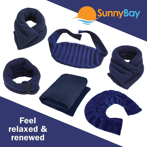 SunnyBay Microwave Heating Pad, Microwavable Neck and Shoulder Wrap for Pain Relief