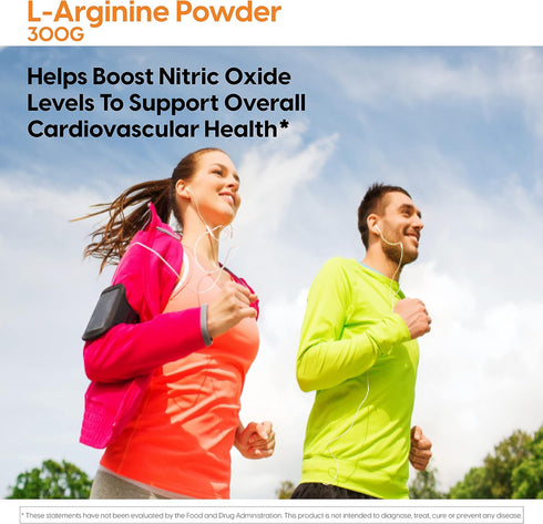 Doctor's Best L-arginine HCL Powder, Non-GMO, Vegan, Gluten Free, 300g for Muscle Growth