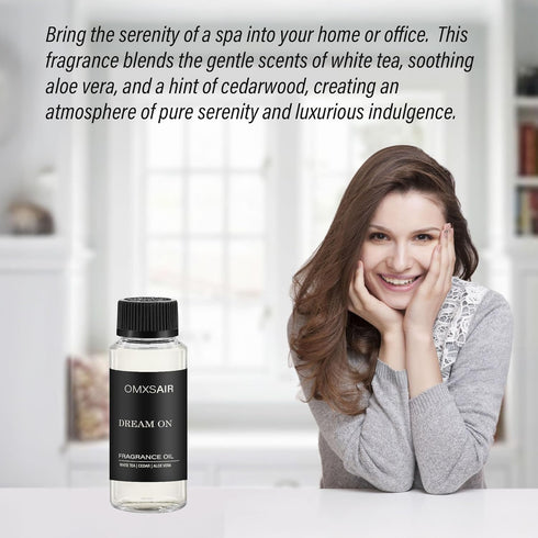 omxsair Office(120ml/4.1FL oz) Hotel Diffuser Oil Dream on Long-Lasting Waterless Essential Oil for Large Spaces |