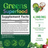 Greens Superfood Powder - Original Organic Greens Smoothie & Juice Mix Powder, Antioxidants & Probiotics, Spirulina, Chlorella, Beet Root, Whole Foods, Digestive & Gut Health Support - 28 Servings