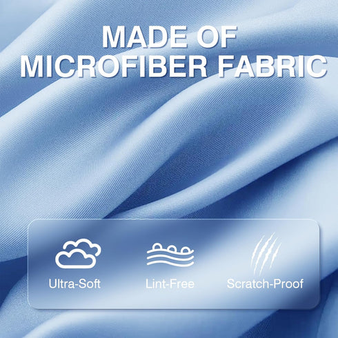 Zeefpod 60-Pack 6x7 Inch Microfiber Cleaning Cloths for Glasses, Premium Lens Cleaning Cloth for Screens, Cameras