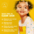Kids Organic Foaming Face Wash, Natural Skincare for Teen Girls, Hydrating & Exfoliating Soap