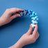 PLUS PLUS - HEXEL Waterfall - Fidget Sensory Puzzle Toy - Travel Friendly, Quiet Stress and Anxiety Relief