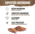 WILD SOCIETY Premium 100% Grass Fed Whey Protein Powder + Superfood Mushrooms & Adaptogens, 25g Protein, Clean Protein