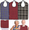 Oulisen 3 Pcs Adult Bibs For Men Women Washable Reusable Waterproof Large Bibs