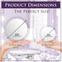 MIRRORVANA 20X & 10X Magnifying Mirror Set, Compact Travel Ready Mirror with 3 Suction Cups