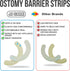 JJ CARE Ostomy Barrier Strips Pack of 20-5.62” Elastic Barrier Strips for Colostomy Bags, Waterproof & Moldable