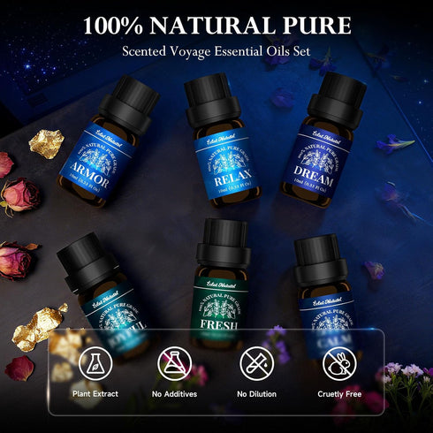 Set 6 10ml Essential Oils Blended, Essential Oil for Diffusers for Home Candle & Soap Making, Oils for Aromatherapy