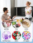 100 Pack Resealable Packaging Bags, Double-Sided Color Smell Proof Bags for Food Storage, Flat Bags (Blue, 2.7" x 3.8")