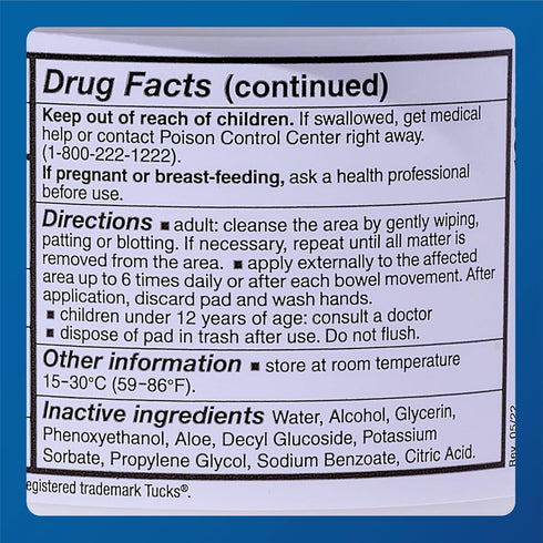 MAJOR Medi-Pads Hemorrhoidal Cleansing Witch Hazel Pads, 100 Count Jar