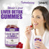 Liver Cleanse Detox & Repair Gummies — 1500mg Silymarin Milk Thistle Supplement with Artichoke, Dandelion and 20+ Herbs — Essential Liver Support Supplement for Men & Women (60 Vegan Gummies)