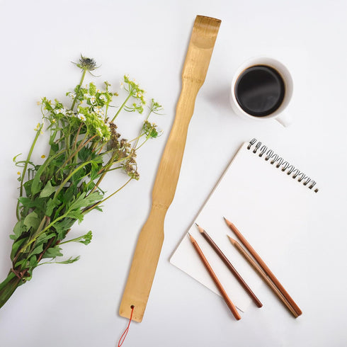 BambooMN 2 Pieces 17 Inch Bamboo Backscratchers Plus Free Travel Size Scratcher