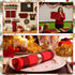 Hahafelt 24 Pack Reusable Paper Towels Rolls Bulk Red Black Buffalo Plaid Washable Kitchen Towels Paperless Cotton