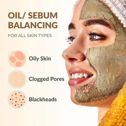 Multani Mitti Powder Fullers Earth Clay - 100% Pure Natural Indian Clay for Face Masks and Body Scrubs (100g)