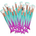 NICEMOVIC Kids Makeup for Girls, 20PCS Princess Makeup Brushes Set, Foundation Eyebrow Eyeliner Blush Tools