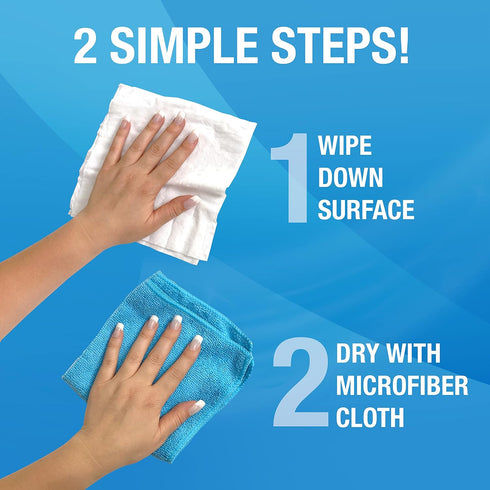 MiracleWipes for Granite & Stone, Clean, Protect, Polish Marble, Quartz, Slate, Tile, Laminate Surfaces in Kitchen and