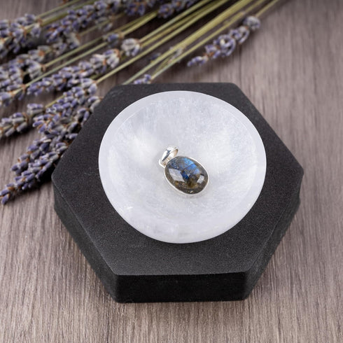 Selenite Mini Bowl for Crystals Charging, 2.25" Ideal for Cleansing Small Crystals and Healing Stones, Spiritual Gift