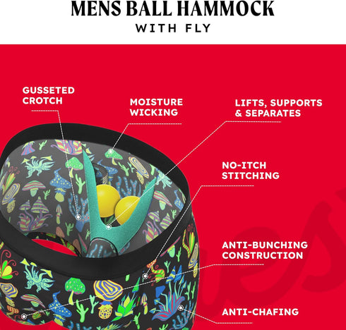 Hammock Shinesty Ball Boxer Brief - Pouch Underwear For Men with Fly