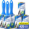 PetLovers Extra Sticky Lint Rollers for Pet Hair - 420 Sheets Lint Remover for Clothes