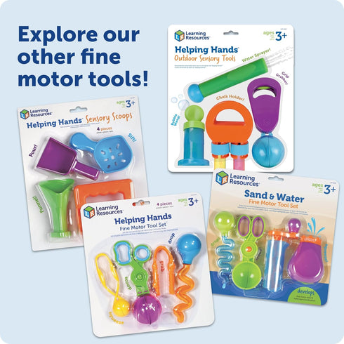 Learning Resources Helping Hands Outdoor Sensory Tools - Sensory Bin Toys, Outside Toddler Activities, Fine Motor Toy