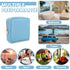 Waterproof Mini Makeup Bag Pouch for Purse, Cute Nylon Toiletry Organizers Bag for Women Girls (Mini-Blue)