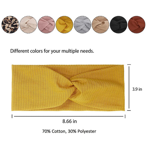 Tobeffect Non-Slip Headbands for Women, Elastic Hair Bands for Yoga Workout Running and Hair Wrap