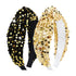 Knotted Headband for Women, Velvet Wide Headbands for Kids Hair Accessories, Cute Sequins Glitter Headbands