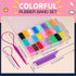 YGDZ Elastic Hair Bands - 1500pcs Hair Rubber Bands, 120pcs Baby Hair Ties - Colorful Small Hair Tie Set with Tools