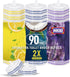 HHXI 90Ct Aromative Toilet Brush Refills, Toilet Bowl Cleaner Refills, Double-Layer Cleaning Pads