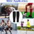 Macuezu Black Pre Cut Socks, Cut Socks Soccer Leg Sleeves for Men, Elastic Soccer Shin Guard Sleeves for Sports, Shin